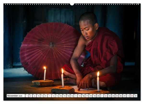 Produktbild: WUNDERVOLLES BAGAN (hochwertiger Premium Wandkalender 2026 DIN A2 quer), Kunstdruck in Hochglanz
