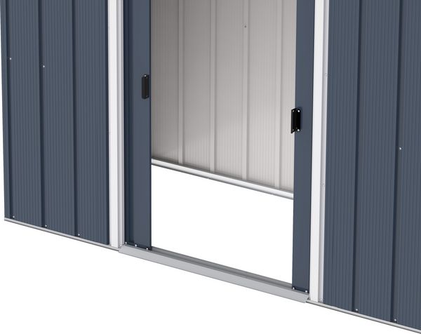Produktbild: Metall Ger&auml;tehaus 263x113 Gartenhaus Schiebet&uuml;r