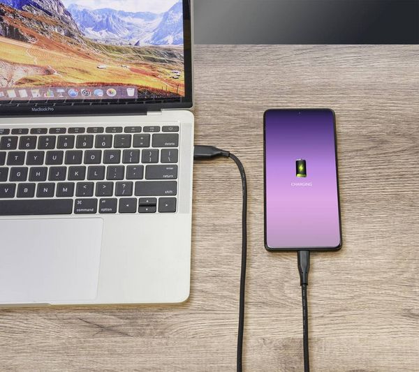 Produktbild: Renkforce USB-Kabel USB 3.2 Gen1 USB-A Stecker, USB-C&reg; Stecker 2.00 m Schwarz PVC-Mantel, hochflexibel RF-4995176