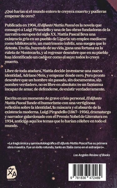 Produktbild: El difunto Mattia Pascal