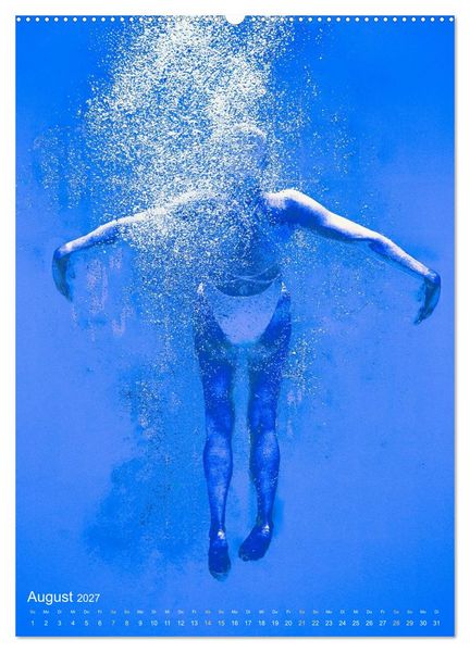 Produktbild: FREI SCHWIMMEN (hochwertiger Premium Wandkalender 2027 DIN A2 hoch), Kunstdruck in Hochglanz