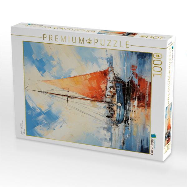 Produktbild: CALVENDO Puzzle Segeln - es geht los | 1000 Teile Lege-Gr&ouml;&szlig;e 64x48cm Foto-Puzzle f&uuml;r gl&uuml;ckliche Stunden