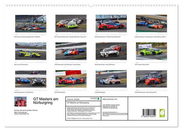 Produktbild: GT Masters am N&uuml;rburgring (hochwertiger Premium Wandkalender 2027 DIN A2 quer), Kunstdruck in Hochglanz