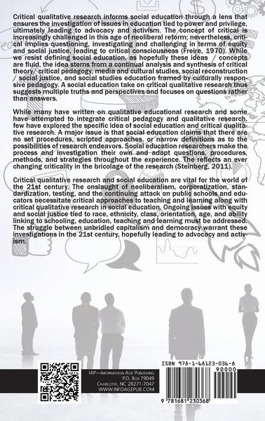 Produktbild: Critical Qualitative Research in Social Education (HC)
