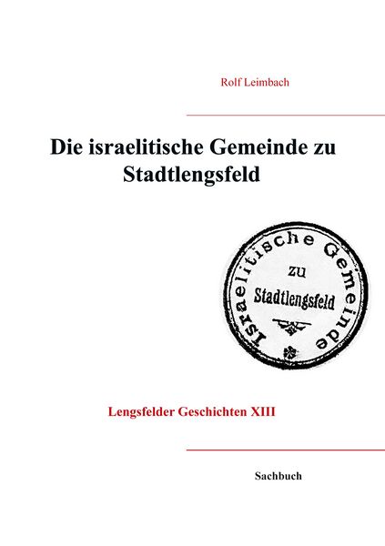 Produktbild: Die israelitische Gemeinde von Stadtlengsfeld