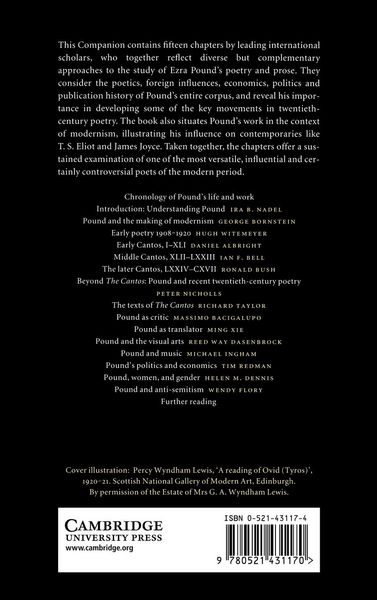Produktbild: The Cambridge Companion to Ezra Pound