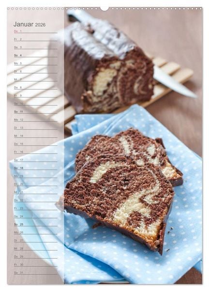 Produktbild: Geb&auml;ck und Kuchen K&uuml;chenplaner (hochwertiger Premium Wandkalender 2026 DIN A2 hoch), Kunstdruck in Hochglanz