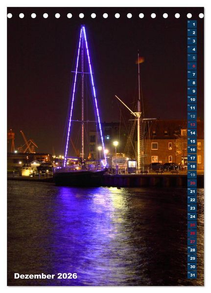 Produktbild: Emden - Sehenswertes der Seehafenstadt (Tischkalender 2026 DIN A5 hoch), CALVENDO Monatskalender