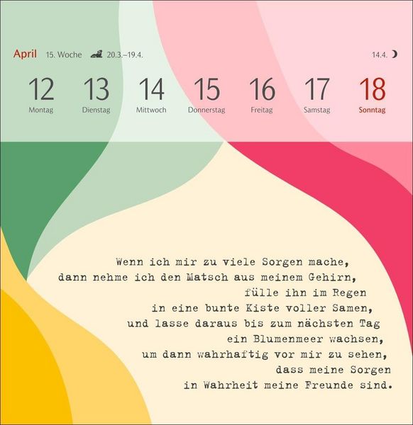 Produktbild: Clara Louise: Dort, wo die Sterne funkeln Premium-Postkartenkalender 2027 - 53 Postkarten mit poetischen Gedanken