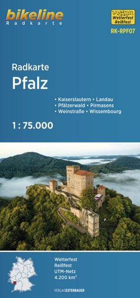 Produktbild: Radkarte Pfalz (RK-RPF07)