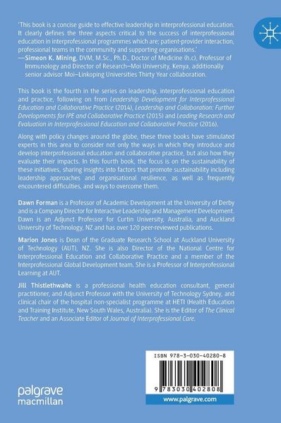 Produktbild: Sustainability and Interprofessional Collaboration