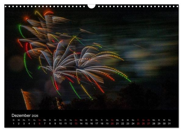 Produktbild: Das Feuerwerk (Wandkalender 2026 DIN A3 quer), CALVENDO Monatskalender