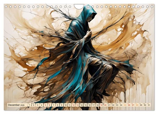 Produktbild: Silhouettes of change - Mystical nature spirits (Wall Calendar 2026 DIN A4 landscape), CALVENDO 12 Month Wall Calendar
