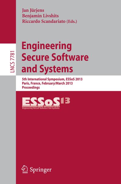 Produktbild: Engineering Secure Software and Systems