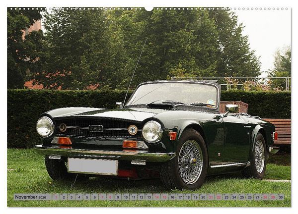 Produktbild: Oben ohne Oldtimer (hochwertiger Premium Wandkalender 2026 DIN A2 quer), Kunstdruck in Hochglanz