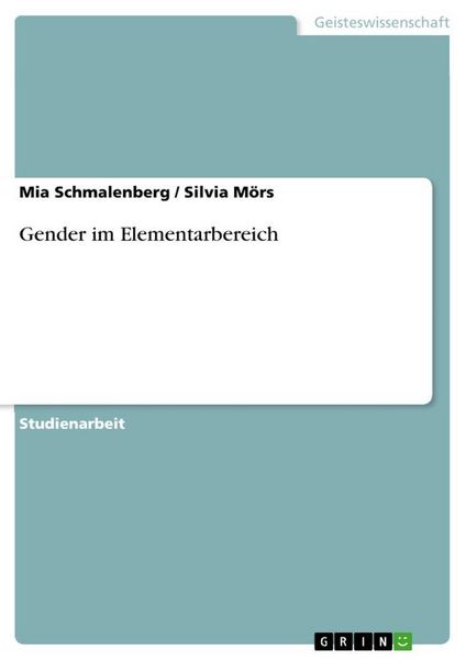 Produktbild: Gender im Elementarbereich