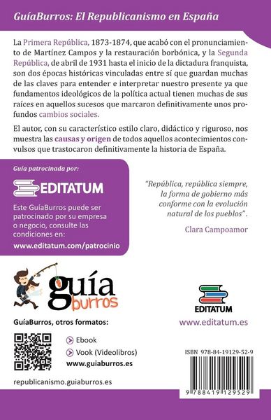 Produktbild: El republicanismo en Espa&ntilde;a : desde sus albores al Frente Popular