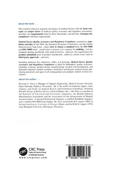 Produktbild: Medical Device Quality Assurance and Regulatory Compliance