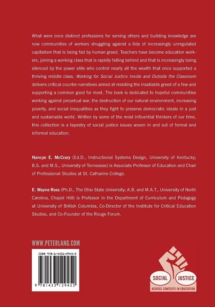 Produktbild: Working for Social Justice Inside and Outside the Classroom
