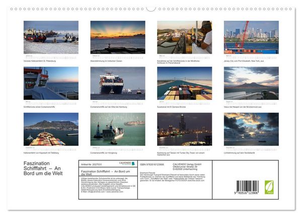 Produktbild: Faszination Schifffahrt &ndash; An Bord um die Welt (hochwertiger Premium Wandkalender 2026 DIN A2 quer), Kunstdruck in Hochglanz