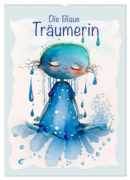 Produktbild: Die Blaue Tr&auml;umerin (Wandkalender 2026 DIN A2 hoch), CALVENDO Monatskalender