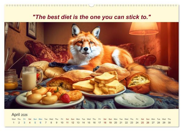 Produktbild: The funniest way to your dream figure (High Quality Premium Wall Calendar 2026 DIN A2 landscape),CALVENDO 12 Month Wall Calendar