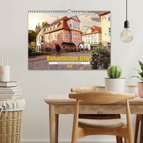 Produktbild: Romantisches Erfurt - Reise durch das sch&ouml;ne Th&uuml;ringen (Wandkalender 2026 DIN A3 quer), CALVENDO Monatskalender