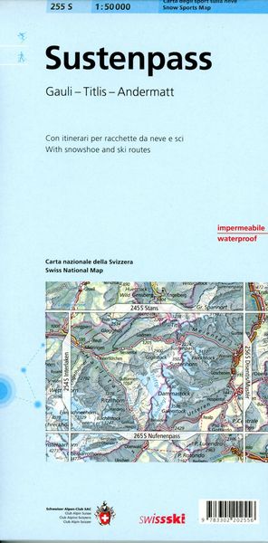 Produktbild: Swisstopo 1 : 50 000 Sustenpass Ski