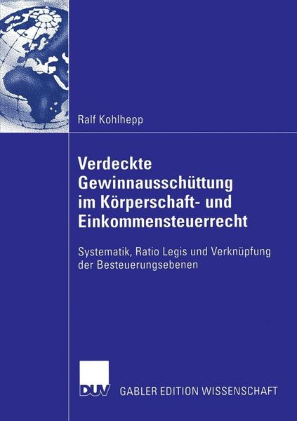 Produktbild: Verdeckte Gewinnaussch&uuml;ttung im K&ouml;rperschaft- und Einkommensteuerrecht