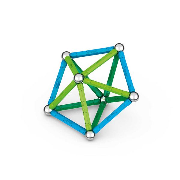 Produktbild: Invento 507035 - Geomag Classic Green Line Recycled 60 pcs, Magnetischer Baukasten, Magnetspielzeuge