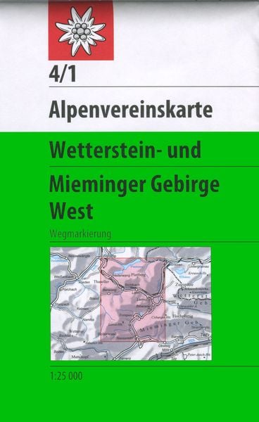 Produktbild: DAV Alpenvereinskarte 4/1 Wetterstein Mieminger West Weg