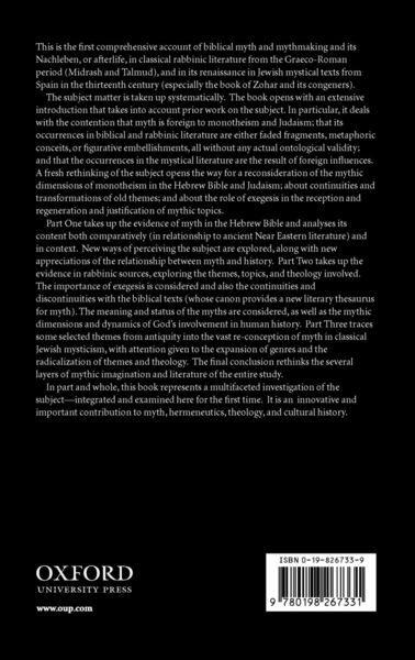 Produktbild: Biblical Myth and Rabbinic Mythmaking