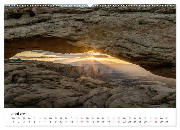 Produktbild: Nationalparks in Utah (Wandkalender 2026 DIN A2 quer), CALVENDO Monatskalender
