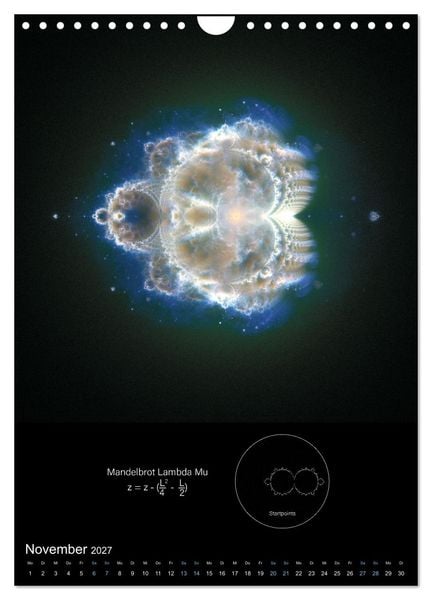 Produktbild: Buddhabrot fractal art (Wandkalender 2027 DIN A4 hoch), CALVENDO Monatskalender
