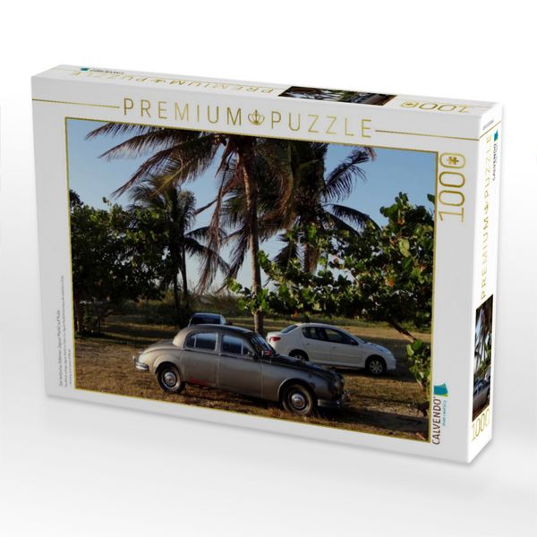 Produktbild: CALVENDO Puzzle Der britische Oldtimer Jaguar Mark2 auf Kuba | 1000 Teile Lege-Gr&ouml;&szlig;e 64x48cm Foto-Puzzle f&uuml;r gl&uuml;ckliche Stunden