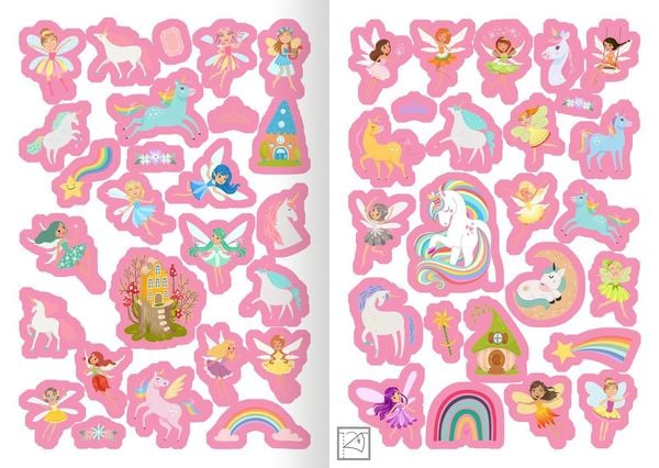 Produktbild: Metallic-Sticker &ndash; Feen & Einh&ouml;rner