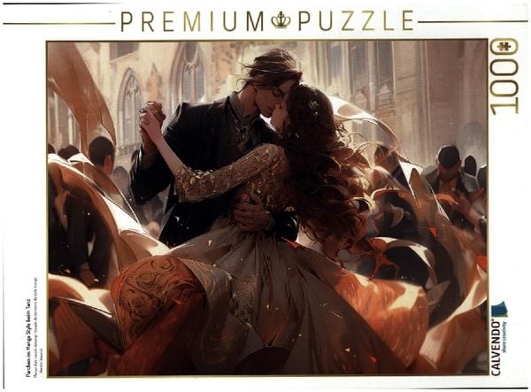Produktbild: CALVENDO Puzzle P&auml;rchen im Manga Style beim Tanz | 1000 Teile Lege-Gr&ouml;&szlig;e 64x48cm Foto-Puzzle f&uuml;r gl&uuml;ckliche Stunden