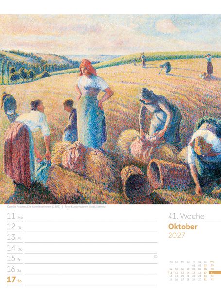 Produktbild: Kunstwelt Wochenplaner Kalender 2027 | Impressionismus und Klassische Moderne
