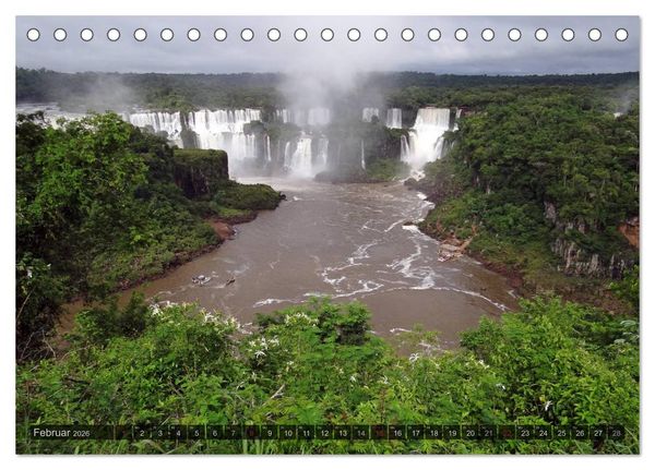 Produktbild: Argentinien und Chile - vom Regenwald bis Feuerland (Tischkalender 2026 DIN A5 quer), CALVENDO Monatskalender