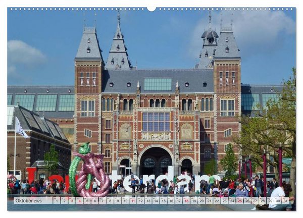 Produktbild: Amsterdam (Wandkalender 2026 DIN A2 quer), CALVENDO Monatskalender