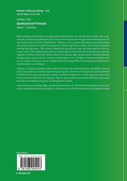 Produktbild: Agrobacterium Protocols