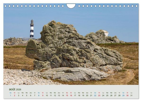Produktbild: T&ecirc;tes de pierre sur les c&ocirc;tes de Bretagne (Calendrier mural 2026 DIN A4 vertical), CALVENDO calendrier mensuel
