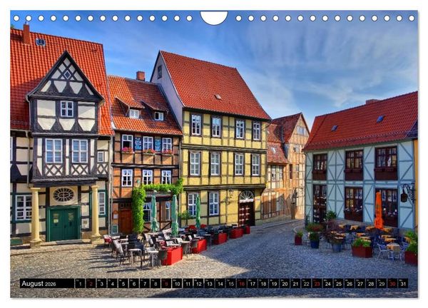 Produktbild: Quedlinburg - Welterbestadt im Harz (Wandkalender 2026 DIN A4 quer), CALVENDO Monatskalender