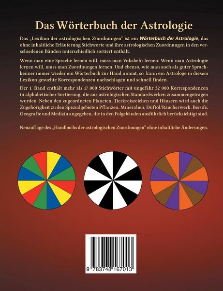 Produktbild: Lexikon der astrologischen Zuordnungen Band 1