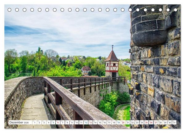 Produktbild: Bad Wimpfen - Kurstadt am Neckar (Tischkalender 2026 DIN A5 quer), CALVENDO Monatskalender