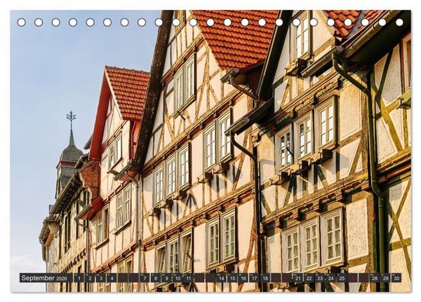 Produktbild: Ein Blick auf Eschwege (Tischkalender 2026 DIN A5 quer), CALVENDO Monatskalender