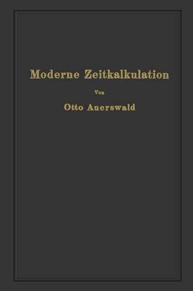 Produktbild: Moderne Zeitkalkulation