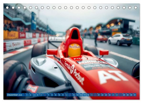 Produktbild: Formel 1 Boxenstopp (Tischkalender 2026 DIN A5 quer), CALVENDO Monatskalender