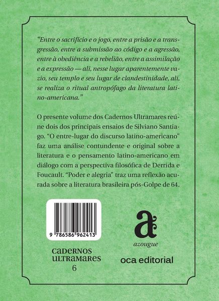Produktbild: O entre-lugar do discurso latino-americano