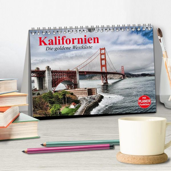 Produktbild: Kalifornien. Die goldene Westk&uuml;ste (Tischkalender 2026 DIN A5 quer), CALVENDO Monatskalender